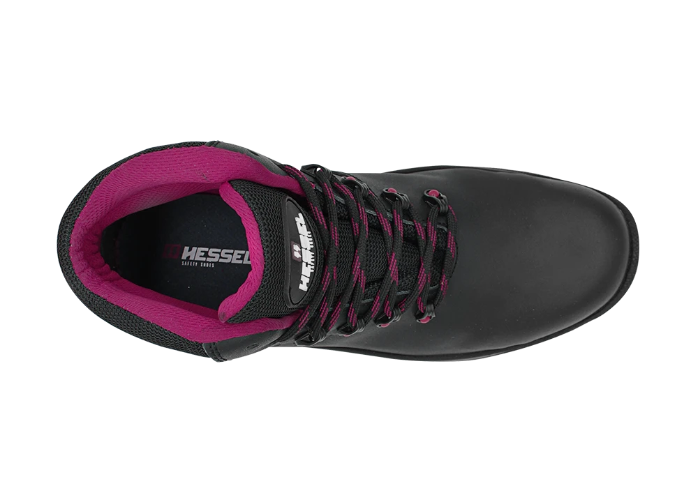 Bota de seguridad Dinamic 720 PU – Negro Rosa